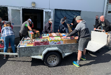 Volunteers trailer